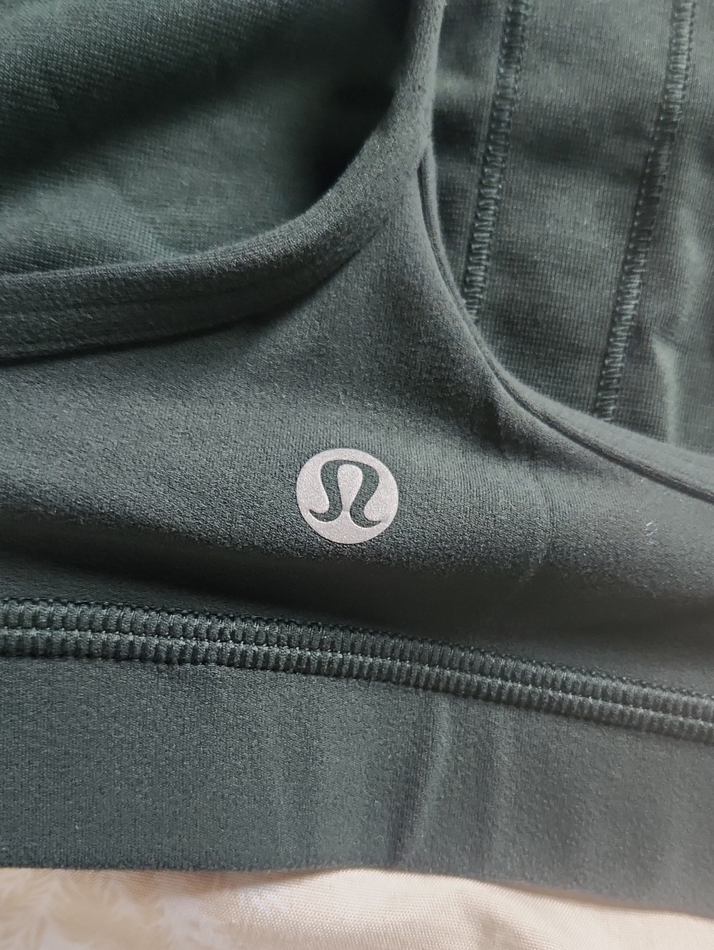 Lululemon Flow Y Sports Bra Size 8 Green - Picture 5 of 9